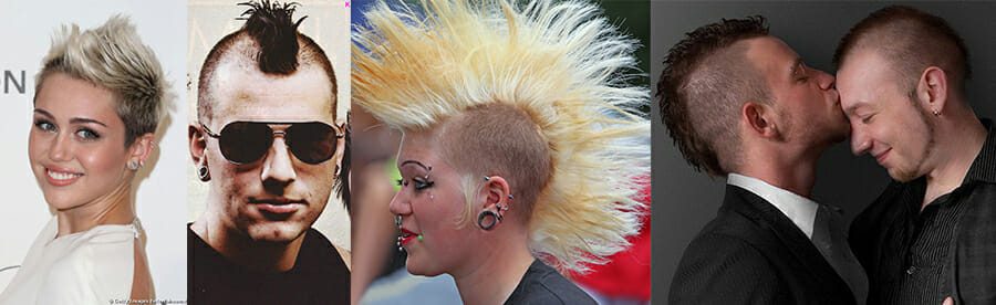 examples of different mohawk styles