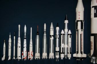 rockets from different sizes alligned