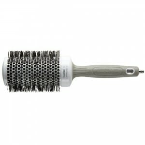 white hair brush