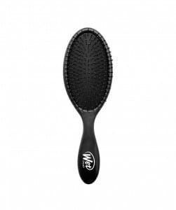 black hairbrush