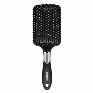 black hairbrush