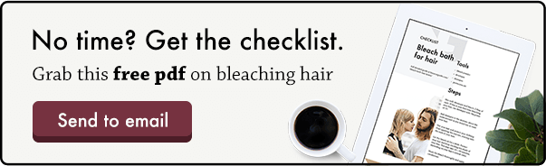 bleaching hair checklist