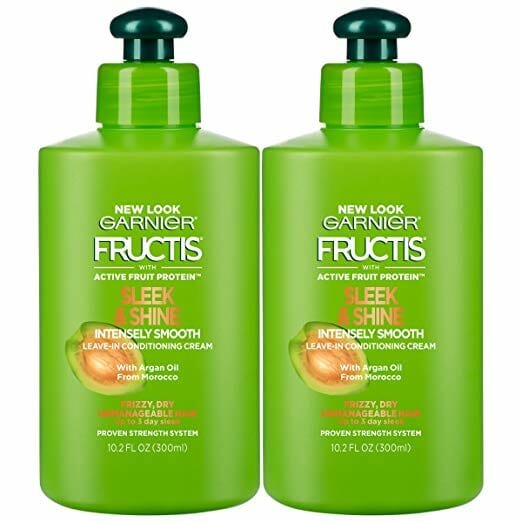 Garnier Hair Care Fructis Sleek Shine Intensely Smooth Leave In Conditioning Cream